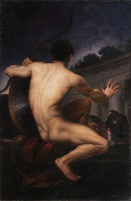 [Большой формат]. Berghe, Augustin van den. The Naked Warrior (The Archer). Берге, Августин ван 