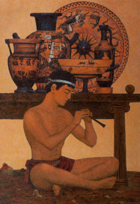 [Большой формат] Панов Игорь, Античная мелодия, 2005, 110х77, х.м. Лауреат Золотого Знака ICHF. 