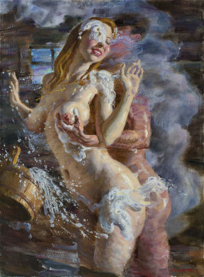 Ляпкало Виктор, Баня, 2004, 80х60, х.м. Лауреат Золотой Медали ICHF. Лауреат Золотой Медали 