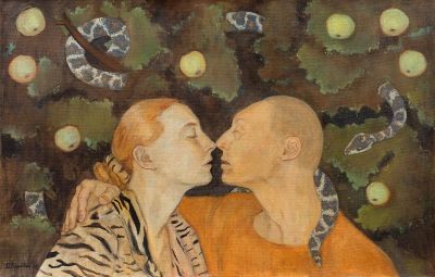 Бородай Ольга, Искушение, 2002, 64х100, х.м. Окончила Московский государственный академический 