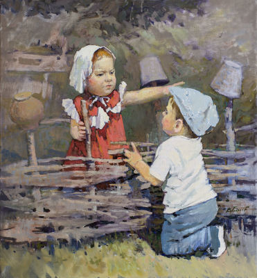 Андреев Василий. Дети, 2014г., 80х70см., холст, масло.
Заслуженный художник Европы, Лауреат 
