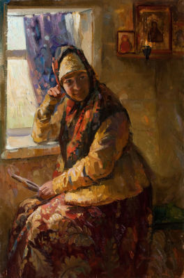 Калинин Михаил.
Отдых, 2008г., 90х60см, холст, масло. Лауреат Золотого Знака и Грантов Фонда 