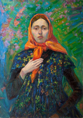 Качина Анастасия.
Ожидание весны, 
2005г., 
96х76см, холст, масло.
. Родилась в 1982 году в 