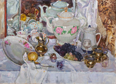 Григорьева-Климова Ольга.
Натюрморт, 65х90.5см, холст, масло.	
. Родилась в 1984 г. в г. 