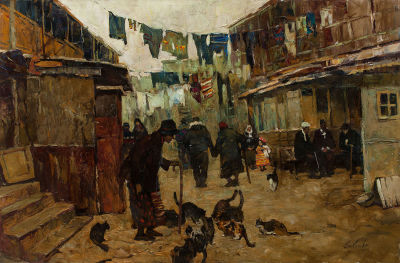 [Большой формат] Голованова Анна.
Механизмы времени. "Одиночество", 	2012г., 79x120,5см, холст 