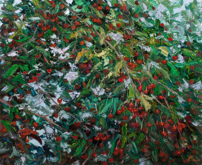 [Большой формат] Чередниченко Александр. Вишневая пора, 2006г., 80х100см., х\м. Заслуженный 