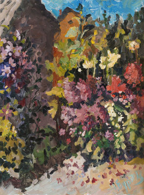 Буртов Николай. Заслуженный художник РФ.
Летние цветы, 2011г., 80х60см., холст, масло. . Родился 