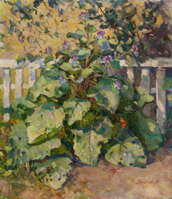 Калинин Михаил. Лопух, 2012., 80х70см., х\м. Калинин Михаил Алексеевич Родился в 1971 году в 