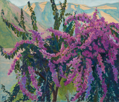 Хохрякова Анастасия. Бугенвиллия, 2008г., 60х70см., х\м. Родилась в 1980 году в городе Москва. 