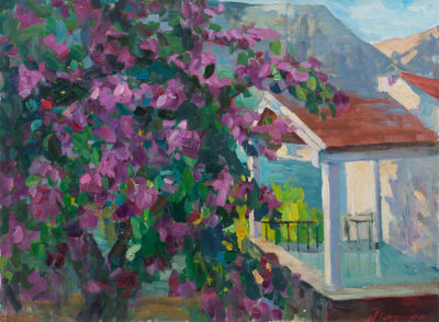 Ромашина Наталья. Теплый вечер. Столив, 2011г., 60х80см., х\м. Ромашина Наталья 