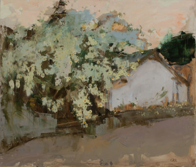 Молчанова-Дудченко Елена. Заслуженный художник АР Крым, Жасмин, 2008г., 60х70см., х\м. Родилась 