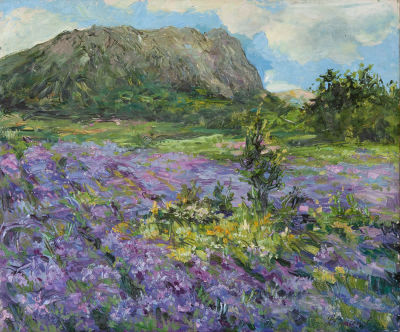 Спасенов Виталий. Лаванда, 2007г., 50х60см., х\м. Родился в 1961году в городе Ялта. В 1983 году 