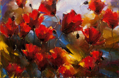 [Большой формат]Пивень Владимир. Пробуждение, 2008г.. 80х120см., х\м. Лауреат Золотой медали МФ 