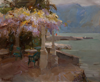 Шабадей Александр. Лауреат Золотой медали МФ "Культурное достояние". Глициния, 2010г., 50х60см. 