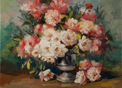 [Большой формат] Агеев Иван «Большой букет» 90х120 см, 2003. Холст, масло. Заслуженный художник 