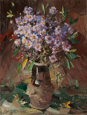 Агеев Иван «Ваза с ромашками» 50Х40 см. Холст, масло. Заслуженный художник Европы. Родился в 