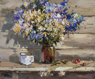 Андреев Николай, «Для Нее» 54x64 см, 2015 г. Холст, масло