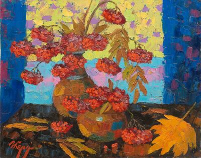 Бердышев Игорь «Рябинка» 40х50 см, 1998 г. Холст, масло. Заслуженный художник Европы. Советник 