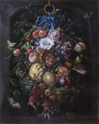 Jan Davidsz de Heem. Festoon of Fruit and Flowers.
Ян Давидс де Хем. Гирлянда из фруктов и 