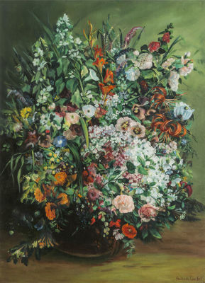 Gustave Courbet. Bouquet of Flowers in a Vase.
Густав Курбе. Букет цветов в вазе, 1862г. 