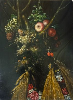 Giuseppe Arcimboldo	Four Seasons in One Head. Арчимбольдо, Джузеппе. Времена года. 1590г. 