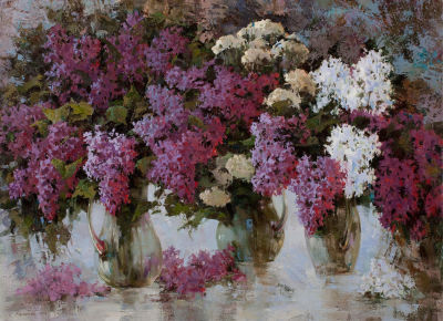 Кукуева Светлана &laquo;Весенний парад&raquo; 65х90 см, 2009 г. Холст, масло. Родилась в 1965 году в 