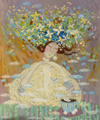 Лемешева Екатерина &laquo;Выше облаков&raquo; 90x75 см, 2015 г. Холст, масло. Родилась 17декабря 1985г. в г. 