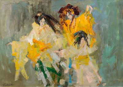 Лишаева Олеся &laquo;Восточный танец&raquo; 50x70 см, 2011 г. Холст, масло. С 1996 по 2001 годы училась в 