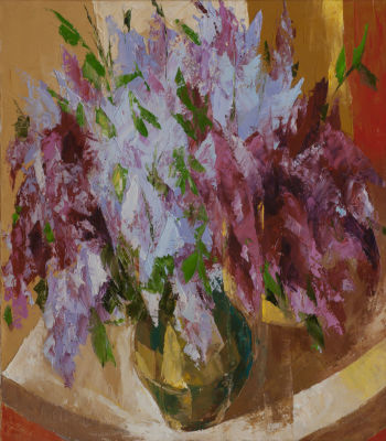 Меркулов Валентин &laquo;Сирень-1&raquo; 80x70 см, 2010 г. Холст, масло