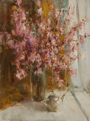 Потапенко Алексей. Лауреат Золотой медали МФ "Культурное достояние". &laquo;Миндаль&raquo; 80x60 см, 2013 