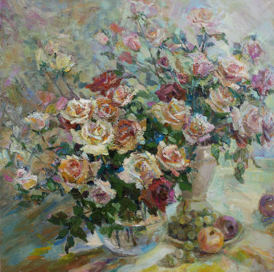 Чеботару Тамара Виссарионовна &laquo;Вдохновение&raquo; 90x90 см, 2010 г. Холст, масло