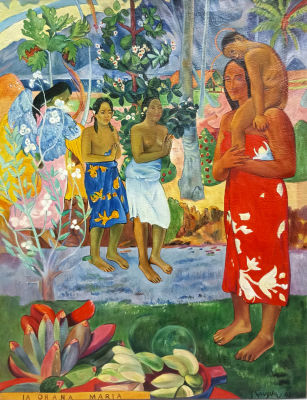 Paul Gauguin. &laquo;Ia Orana Maria&raquo;. 
Поль Гоген. &laquo;Аве, Мария&raquo;, 1981г. 
Высокохудожественная копия 