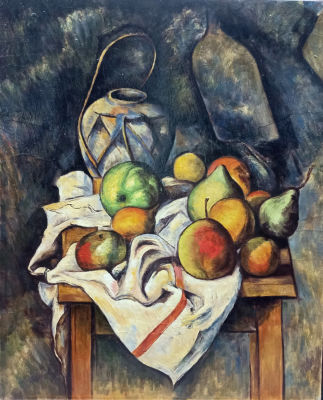 Paul Cezanne. Pot de gingembre.
Поль Сезанн. Натюрморт с банкой имбиря. 1985г. 