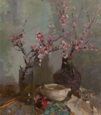 Шабадей Александр Николаевич, Лауреат Золотой медали МФКД, &laquo;Миндаль&raquo; 80х70 см, 2009 г. Холст 