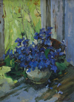 Штылькин Алик. «Цветы весны», 80x60 см, 2009 г. Холст, масло