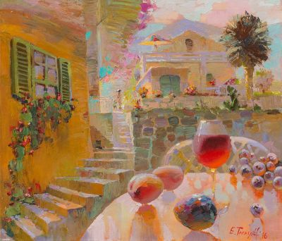 Тарасова Е., Песни о Монтенегро. Триптих правая часть. 2014, 50х60, х.м.