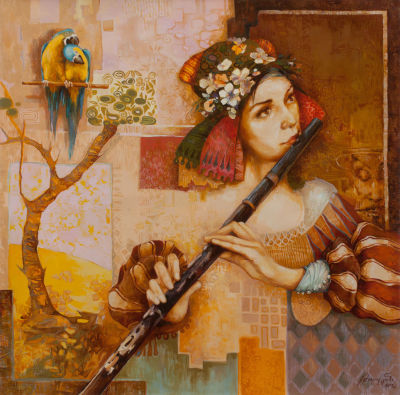 Талалян Артавазд. "Лето", 	2008г., 70x70см., холст, масло.