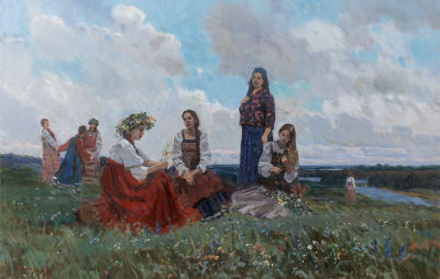 [Большой формат] Копняк Валерий.
"Песня. В день Празднования памяти Жен Мироносец", 	2012г.. 