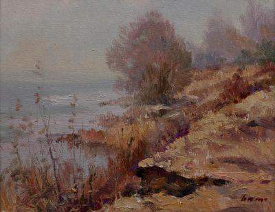 Бабак Вячеслав Петрович (1946 г.р.) &laquo;Ранок&raquo; 20х25 см. Холст, масло. Родился в семье известного 