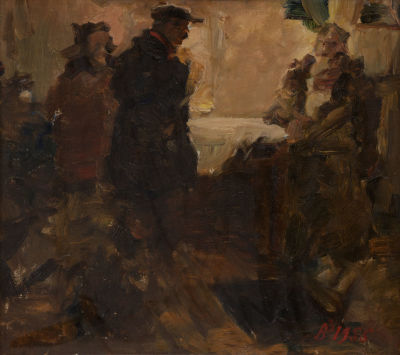 Воробьёв Виктор Васильевич, (1925-2006), Заслуженный работник культуры РСФСР, &laquo;Арест (эскиз)&raquo; 