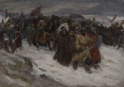 [Большой формат] Гуляев Александр Георгиевич (1917-1995), ученик А. Осмёркина, &laquo;Эскиз к картине 