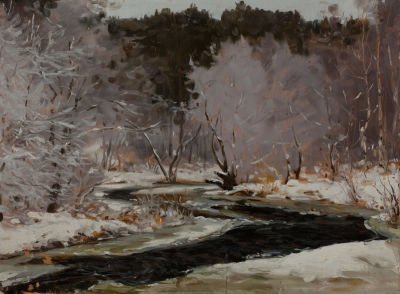 Нестеров Иван Наумович (1922-2003) &laquo;Куржак&raquo; 62х81 см, 1986 г. Картон, масло.