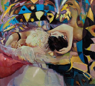 [Большой формат] Коробейникова Татьяна, Цветные сны, 2005, 90х100, х.м. Член Союза художников 