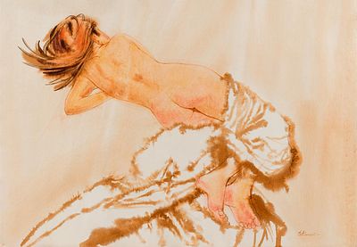 Константинов Валерий, Ню 3, 2011, 60х80, акв., бум. Окончил Калининское художественное училище 