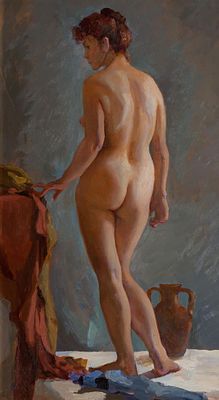 Савинова Виктория, Обнаженная, 2002, 68х39, орг.м. Окончила Российскую Академию Живописи 