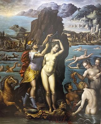 [Большой формат] Джорджио Вазари, Персей и Андромеда, 1570-72г. Высокохудожественная копия 