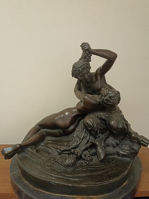 Бронзовая композиция "Сатир и Нимфа"
Мигель Фернандо Лопес ( Мило) - португальский художник и 