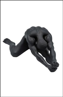 Фигура &laquo;Обнаженный мужчина 001&raquo; материал – искусственный камень (Polystone), цвет черный 