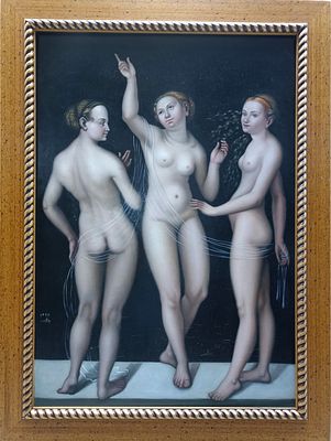 Lucas Cranach the Elder. "Three Graces”.
Лукас Кранах Старший "Три грации", 1535г. Холст 