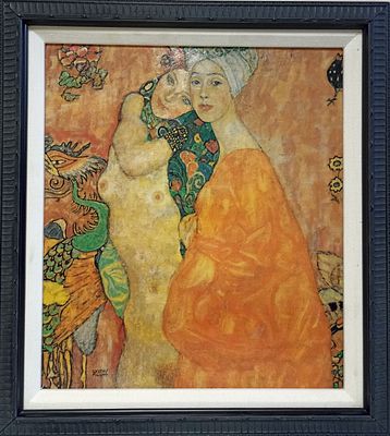 Густав Климт (1862-1918)
Оформленная копия картины Густава Климта &laquo;Подруги&raquo; в технике 